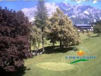 Archived image Webcam Ramsau am Dachstein: Golf course at the hotel Kobaldhof 11:00