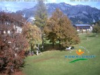 Archived image Webcam Ramsau am Dachstein: Golf course at the hotel Kobaldhof 11:00