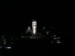 Archived image Webcam Disentis/Mustér, Sogn Gions church 19:00