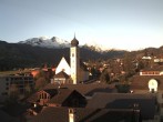 Archived image Webcam Disentis/Mustér, Sogn Gions church 05:00