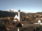 Archived image Webcam Disentis/Mustér, Sogn Gions church 06:00