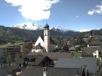 Archived image Webcam Disentis/Mustér, Sogn Gions church 09:00