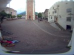 Archived image Webcam Castelrotto/Kastelruth village square, South Tyrol 19:00