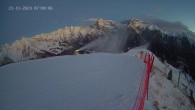 Archiv Foto Webcam Ladurns: Blick von der Bergstation Wastenegg 06:00