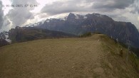 Archiv Foto Webcam Ladurns: Blick von der Bergstation Wastenegg 17:00
