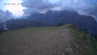 Archiv Foto Webcam Ladurns: Blick von der Bergstation Wastenegg 19:00