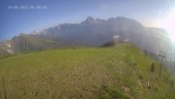 Archiv Foto Webcam Ladurns: Blick von der Bergstation Wastenegg 06:00
