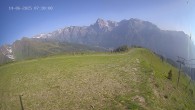 Archiv Foto Webcam Ladurns: Blick von der Bergstation Wastenegg 07:00