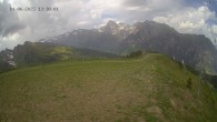 Archiv Foto Webcam Ladurns: Blick von der Bergstation Wastenegg 13:00