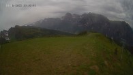 Archiv Foto Webcam Ladurns: Blick von der Bergstation Wastenegg 19:00