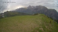 Archiv Foto Webcam Ladurns: Blick von der Bergstation Wastenegg 17:00