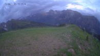 Archiv Foto Webcam Ladurns: Blick von der Bergstation Wastenegg 19:00