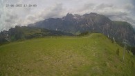 Archiv Foto Webcam Ladurns: Blick von der Bergstation Wastenegg 13:00