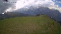 Archiv Foto Webcam Ladurns: Blick von der Bergstation Wastenegg 15:00