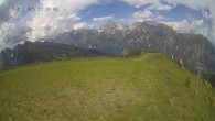 Archiv Foto Webcam Ladurns: Blick von der Bergstation Wastenegg 13:00