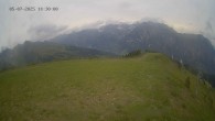 Archiv Foto Webcam Ladurns: Blick von der Bergstation Wastenegg 13:00