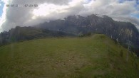 Archiv Foto Webcam Ladurns: Blick von der Bergstation Wastenegg 17:00