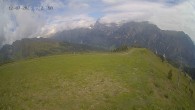 Archiv Foto Webcam Ladurns: Blick von der Bergstation Wastenegg 09:00