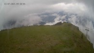 Archiv Foto Webcam Ladurns: Blick von der Bergstation Wastenegg 09:00