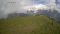Archiv Foto Webcam Ladurns: Blick von der Bergstation Wastenegg 11:00