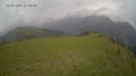 Archiv Foto Webcam Ladurns: Blick von der Bergstation Wastenegg 11:00
