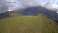 Archiv Foto Webcam Ladurns: Blick von der Bergstation Wastenegg 07:00