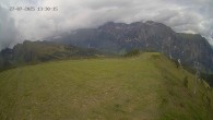 Archiv Foto Webcam Ladurns: Blick von der Bergstation Wastenegg 13:00