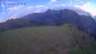 Archiv Foto Webcam Ladurns: Blick von der Bergstation Wastenegg 05:00