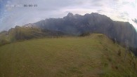 Archiv Foto Webcam Ladurns: Blick von der Bergstation Wastenegg 06:00