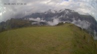 Archiv Foto Webcam Ladurns: Blick von der Bergstation Wastenegg 17:00