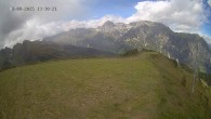 Archiv Foto Webcam Ladurns: Blick von der Bergstation Wastenegg 13:00