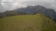 Archiv Foto Webcam Ladurns: Blick von der Bergstation Wastenegg 13:00