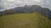 Archiv Foto Webcam Ladurns: Blick von der Bergstation Wastenegg 13:00