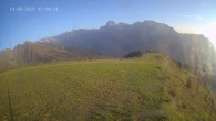 Archiv Foto Webcam Ladurns: Blick von der Bergstation Wastenegg 06:00