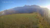 Archiv Foto Webcam Ladurns: Blick von der Bergstation Wastenegg 06:00