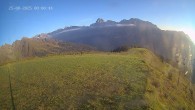 Archiv Foto Webcam Ladurns: Blick von der Bergstation Wastenegg 06:00