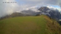 Archiv Foto Webcam Ladurns: Blick von der Bergstation Wastenegg 07:00