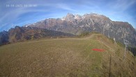 Archiv Foto Webcam Ladurns: Blick von der Bergstation Wastenegg 13:00