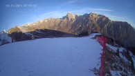 Archiv Foto Webcam Ladurns: Blick von der Bergstation Wastenegg 07:00