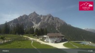 Archived image Webcam Mieders - panoramic view of mountain station Koppeneck 05:00