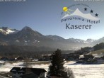 Archived image Webcam Fischen in the Allgäu, Kaserer Hotel 13:00