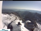 Archiv Foto Webcam Säntis (Ostschweiz): Blick Berggasthaus 07:00