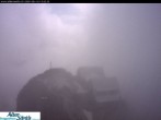 Archiv Foto Webcam Säntis (Ostschweiz): Blick Berggasthaus 09:00