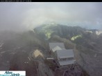 Archiv Foto Webcam Säntis (Ostschweiz): Blick Berggasthaus 17:00