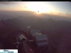 Archiv Foto Webcam Säntis (Ostschweiz): Blick Berggasthaus 05:00