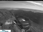 Archiv Foto Webcam Säntis (Ostschweiz): Blick Berggasthaus 08:00