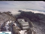 Archiv Foto Webcam Säntis (Ostschweiz): Blick Berggasthaus 09:00