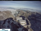 Archiv Foto Webcam Säntis (Ostschweiz): Blick Berggasthaus 15:00