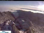 Archiv Foto Webcam Säntis (Ostschweiz): Blick Berggasthaus 07:00