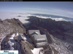 Archiv Foto Webcam Säntis (Ostschweiz): Blick Berggasthaus 09:00
